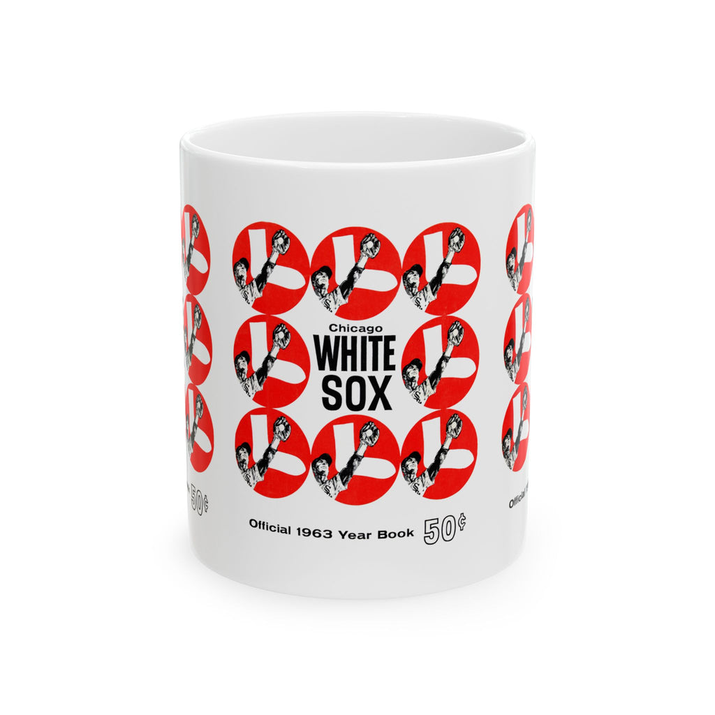 1963 Vintage Chicago White Sox Baseball Yearbook Cover - Ceramic Mug, 11oz