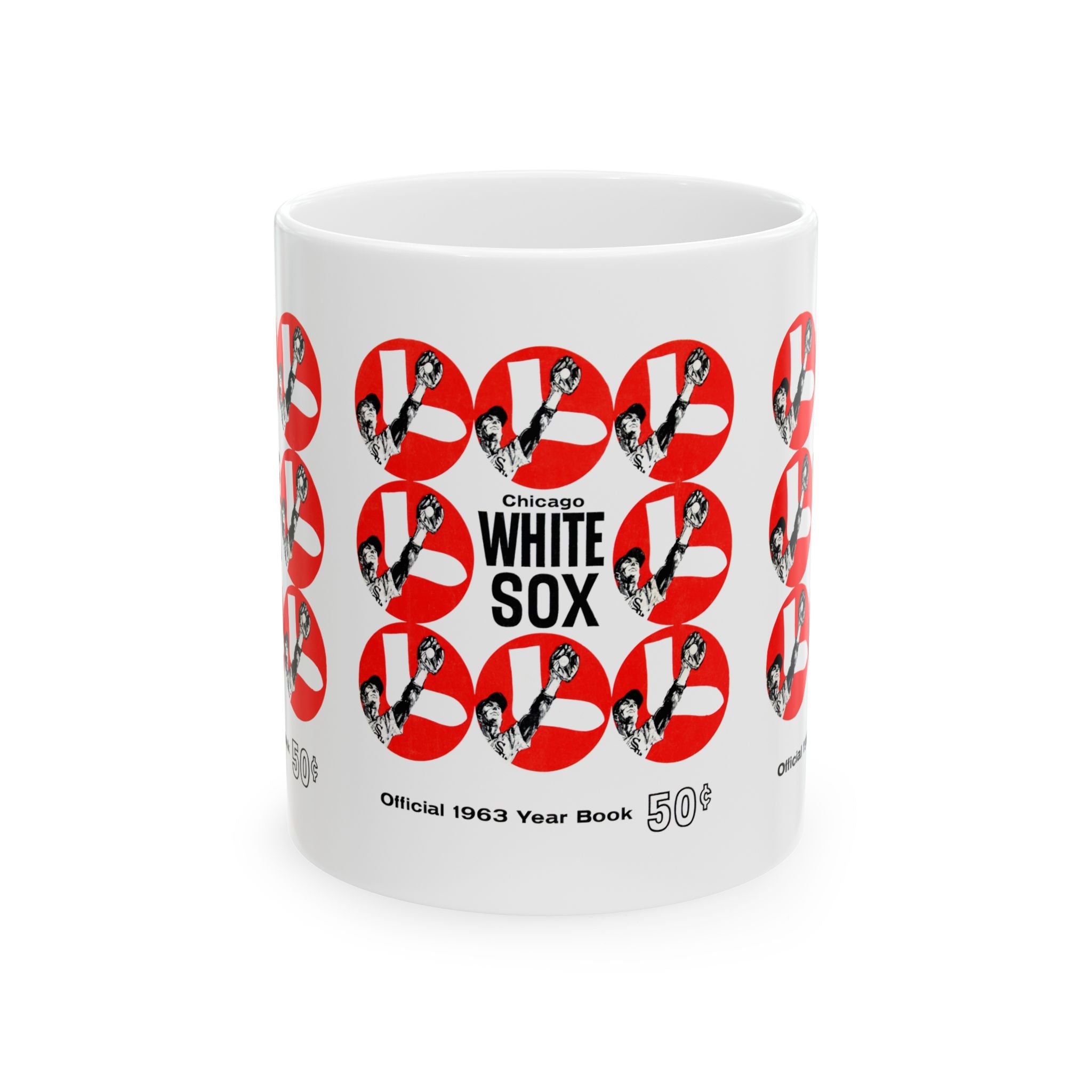 1963 Vintage Chicago White Sox Baseball Yearbook Cover - Ceramic Mug, 11oz