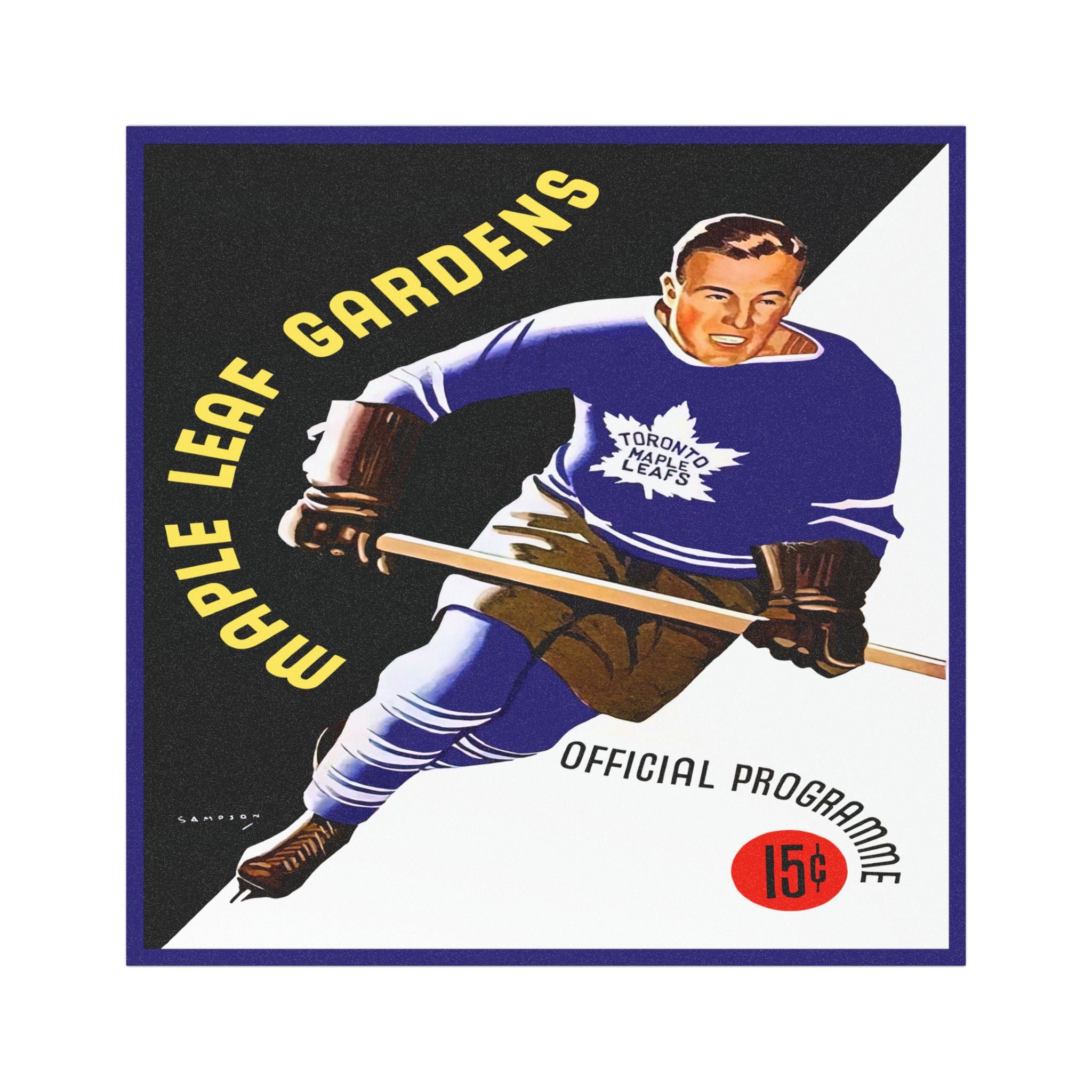 Car Magnets - Vintage Hockey Toronto Maple Leafs, 1938-1939 Memorabilia, Sports Fan Gift, Automobile Decal, Fridge Magnet, Locker Decoration