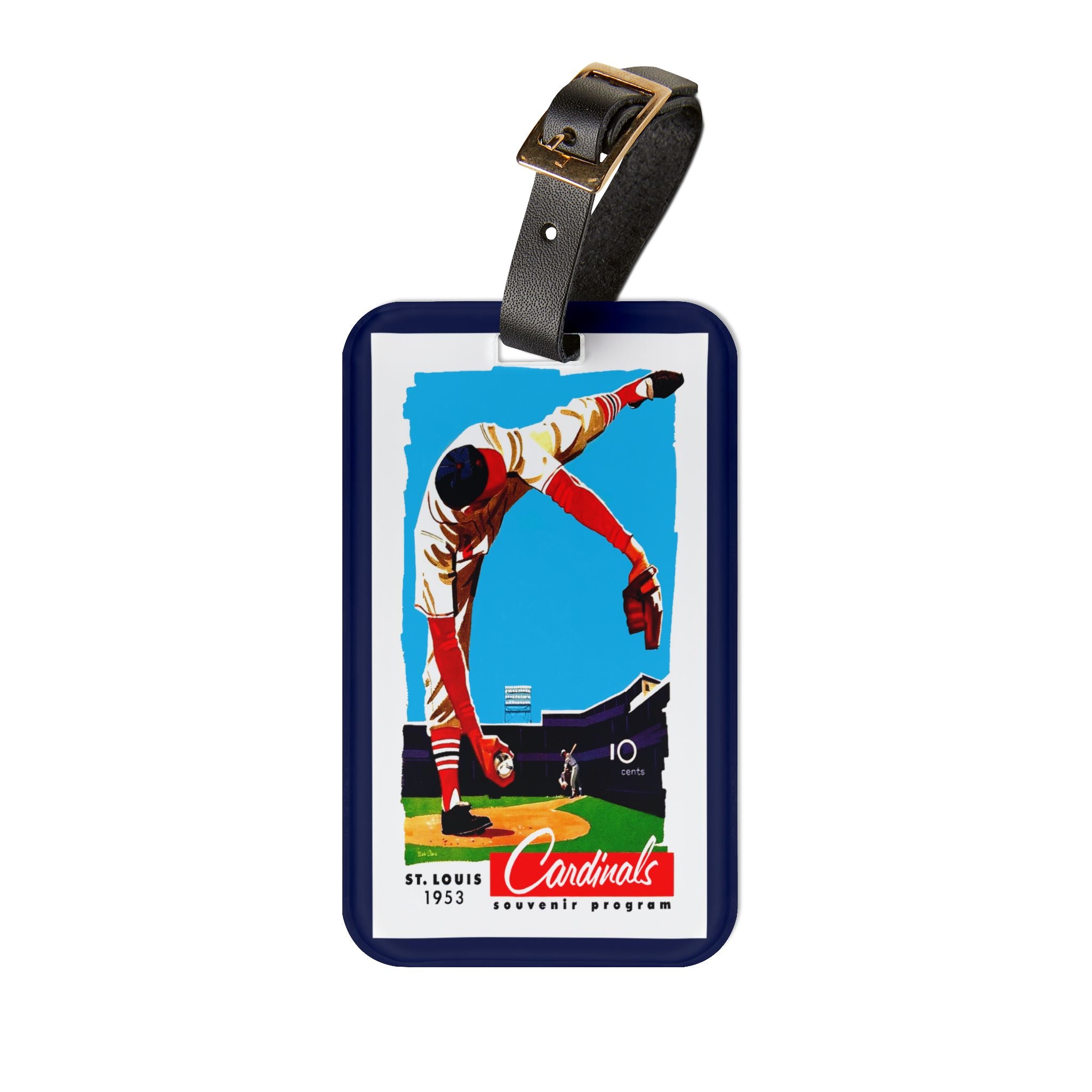 1953 St. Louis Baseball Luggage Tag | Vintage Sports Travel ID