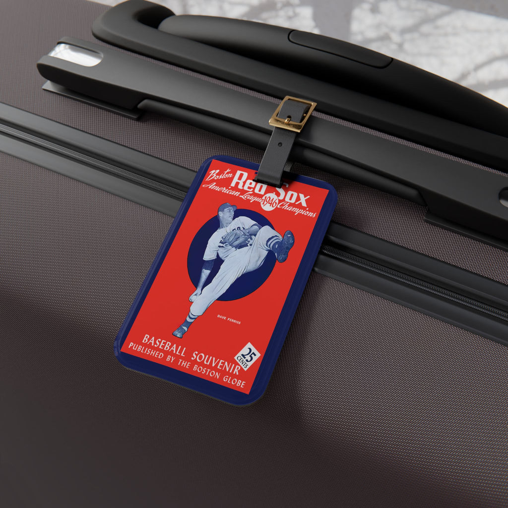 1946 Boston Red Sox Vintage Program Luggage Tag – Retro Baseball Souvenir