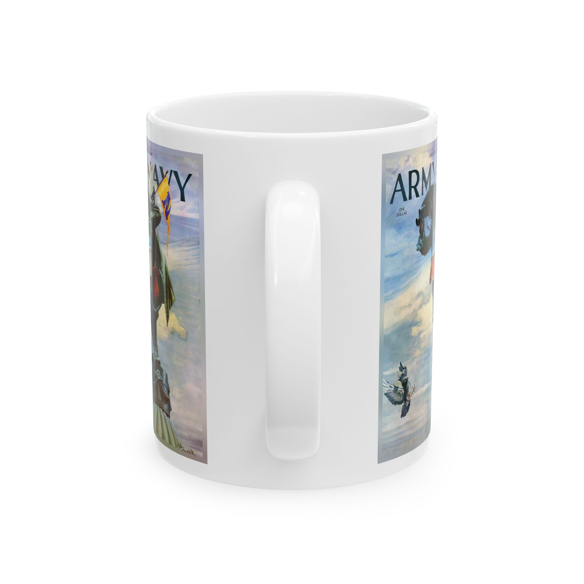 Vintage Army-Navy Football Ceramic Mug, 1960 Game Souvenir Cup, Sports Fan Gift, Military History Memorabilia, College Football Game Day