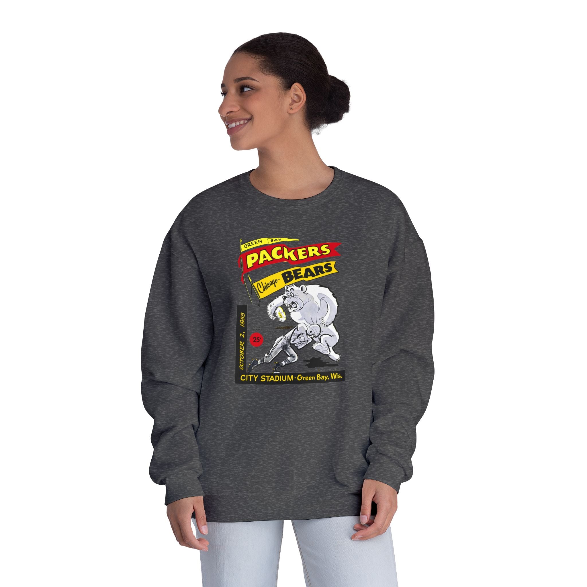 1955 Vintage Bears - Packers Football -  NuBlend® Crewneck Sweatshirt