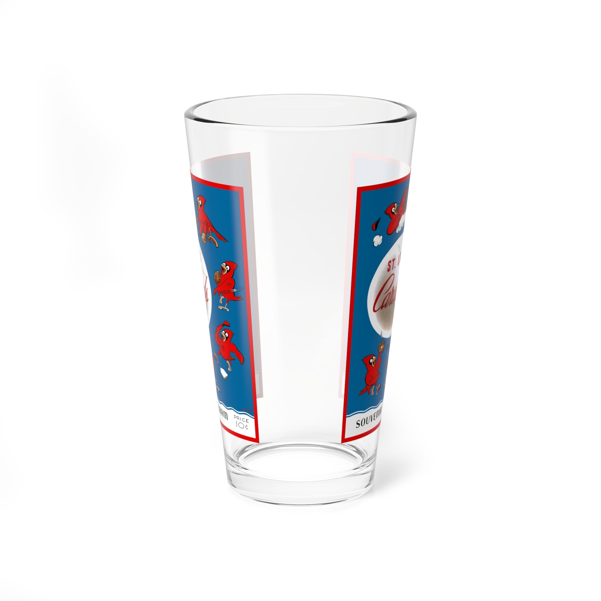 Mixing Glass, 16oz - 1952 Baseball Cardinals Retro Vintage Sports Fan Gift Drinkware, Bartender, Barware, Cocktail Mixer, Man Cave Decor