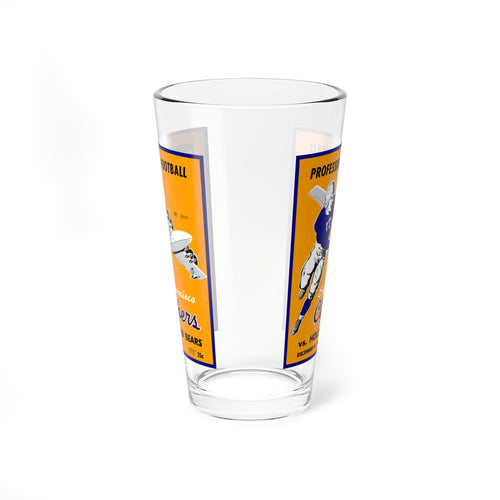 1946 San Francisco Clippers Football Mixing Glass, 16oz | Vintage Football