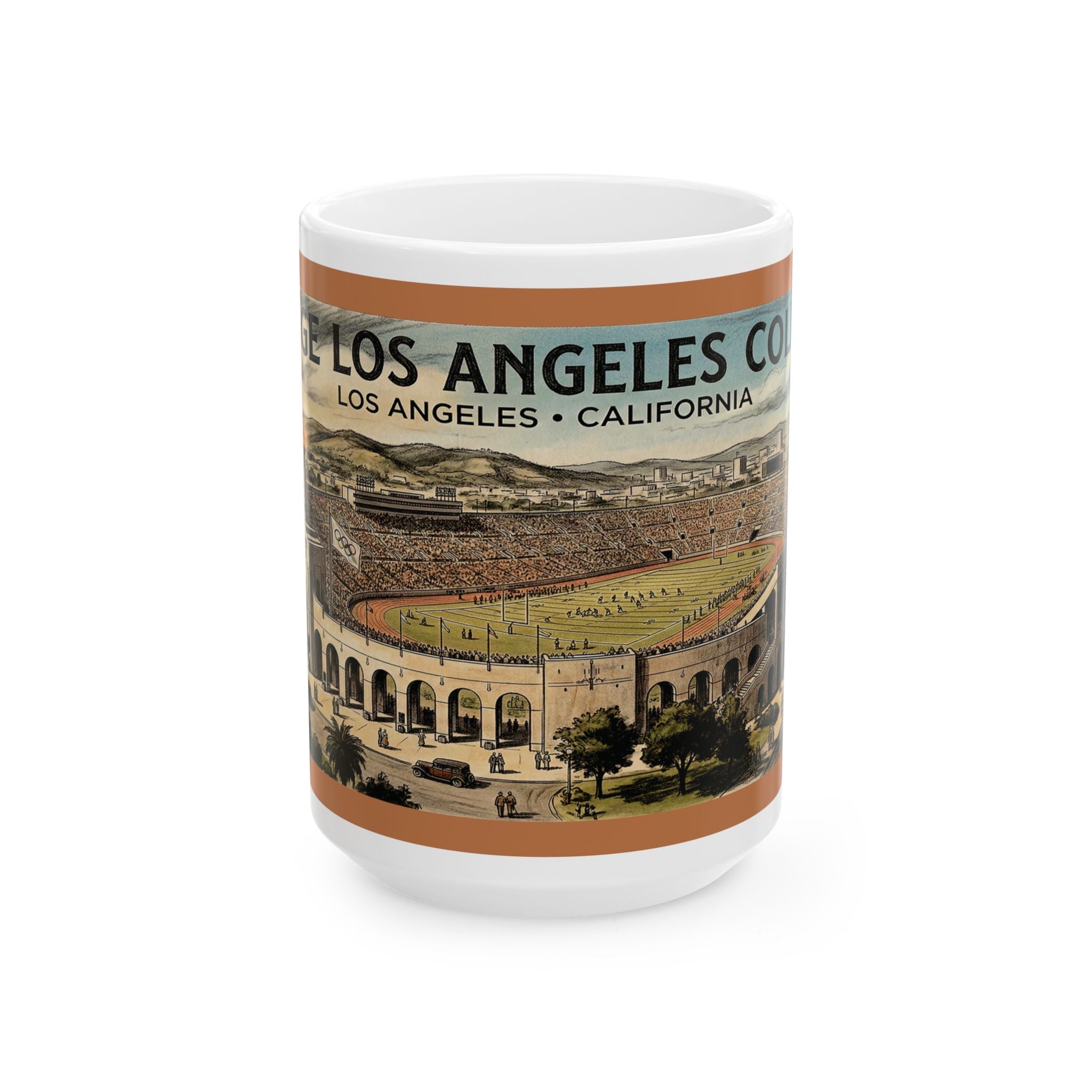 Vintage Los Angeles Coliseum Drawing Mug 11oz and 15oz