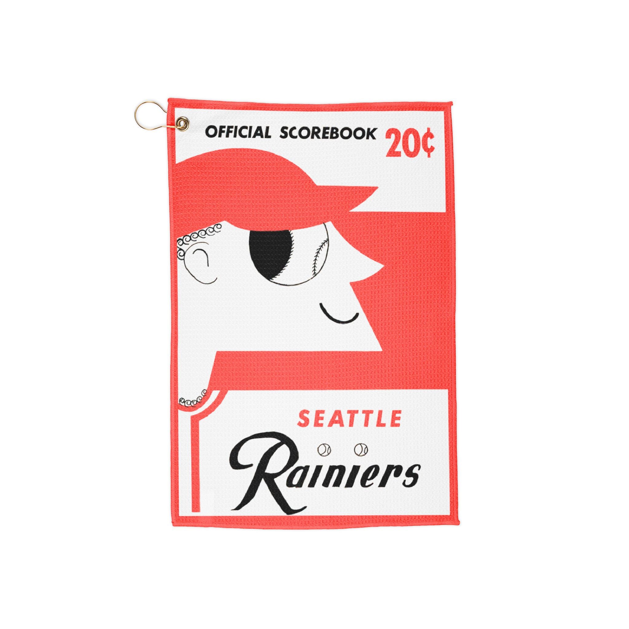 Vintage Baseball 1956 Seattle Rainiers Golf Towels - Sports Towel, Golf Accessories, Gift for Baseball Fans, Sports Memorabilia,Golf Towel