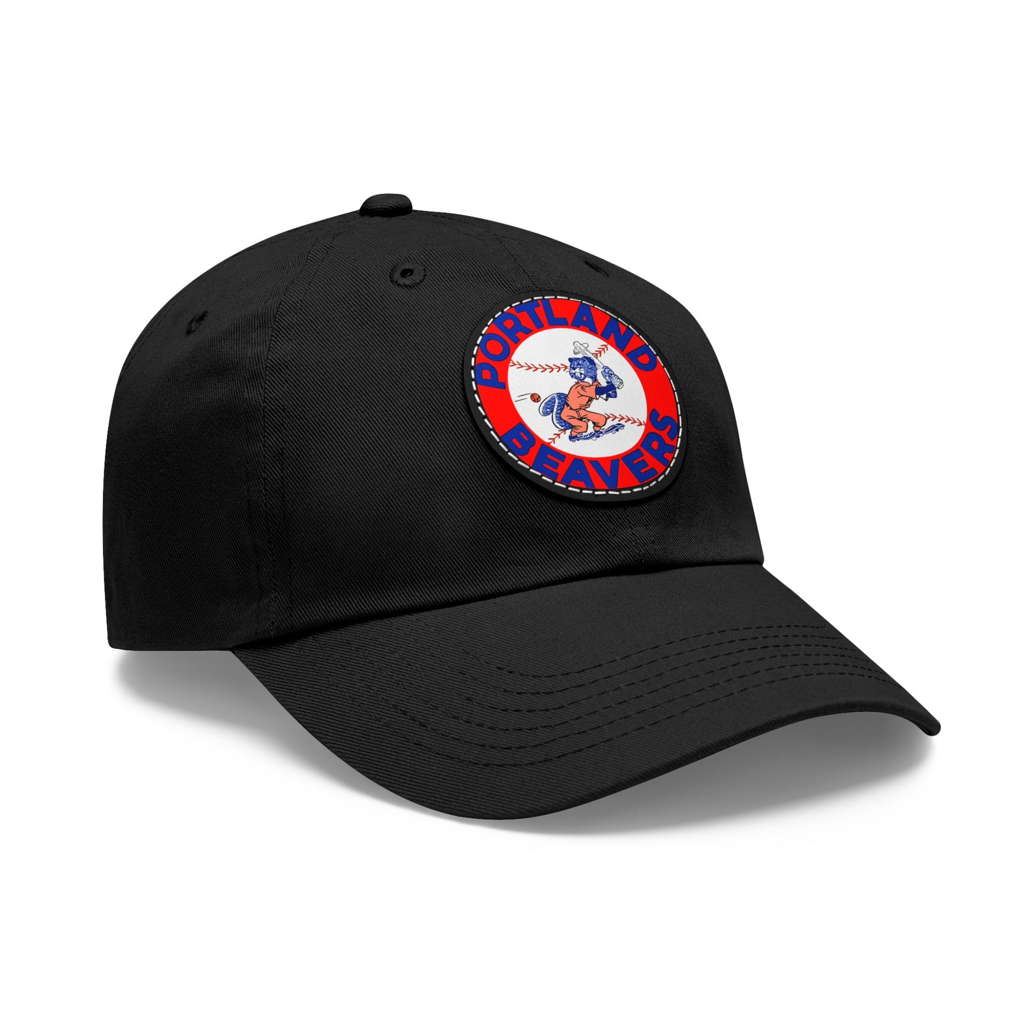 1967 Vintage Portland Beavers - Pacific Coast League Baseball - Dad Hat with Leather Patch (Round)