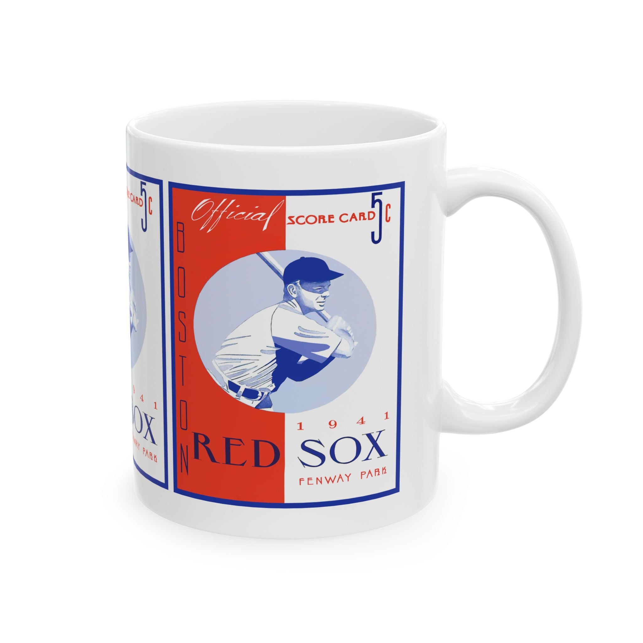 Ceramic Mug, Vintage 1941 Boston Red Sox Baseball Memorabilia, Coffee Cup, Sports Fan Gift, Baseball Enthusiast Mug, Father's Day Gift
