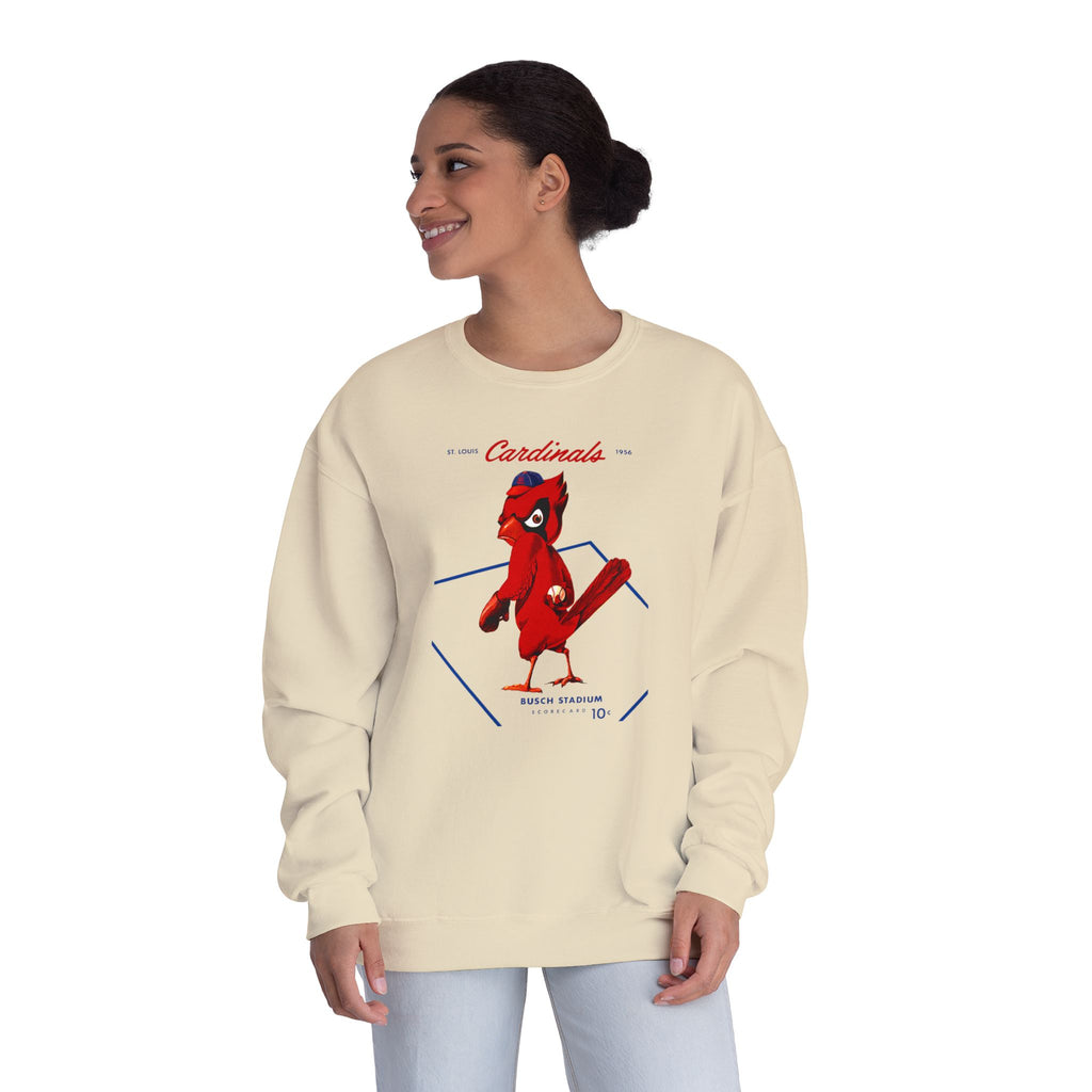1956 Vintage Cardinals Baseball - Unisex NuBlend® Crewneck Sweatshirt