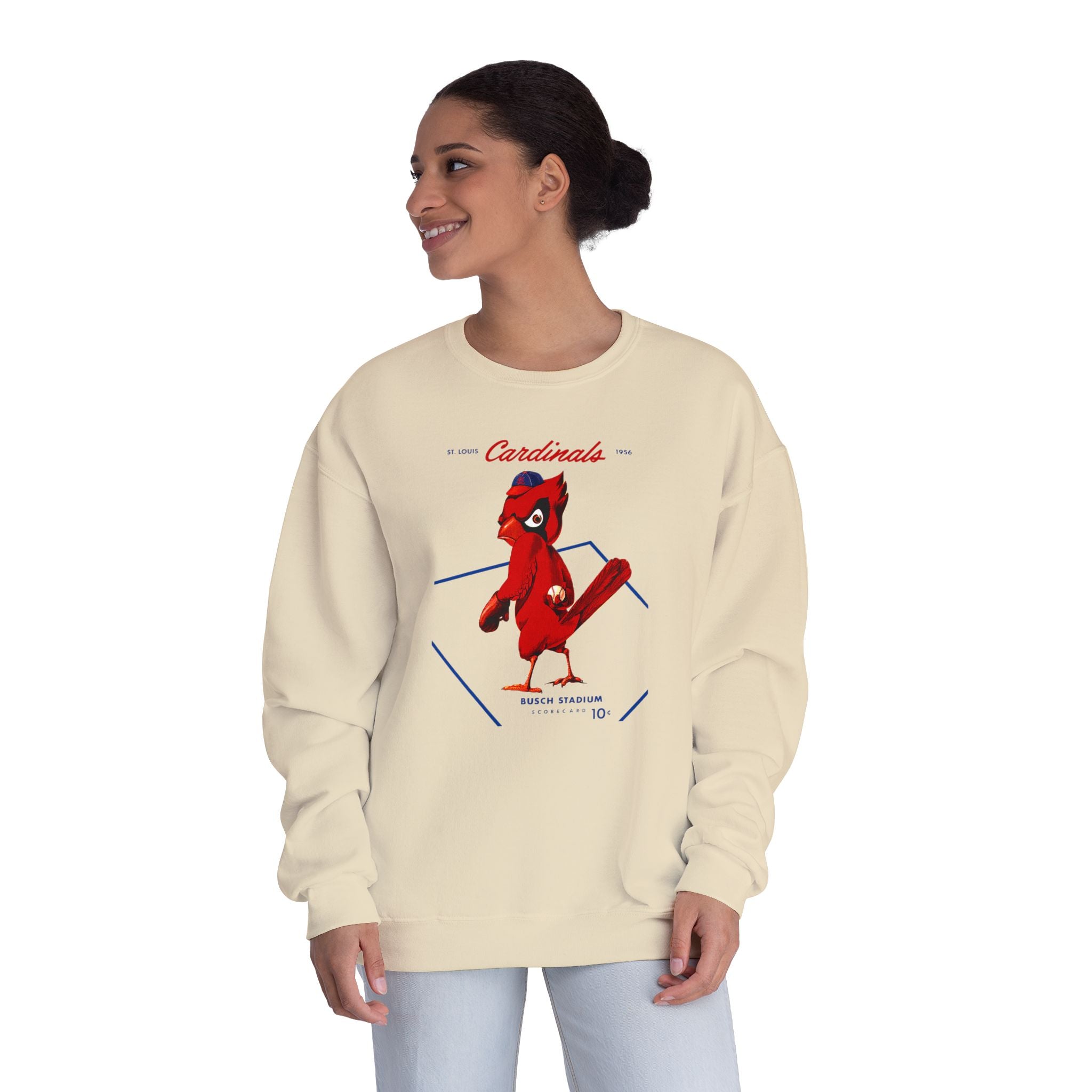 1956 Vintage Cardinals Baseball - Unisex NuBlend® Crewneck Sweatshirt