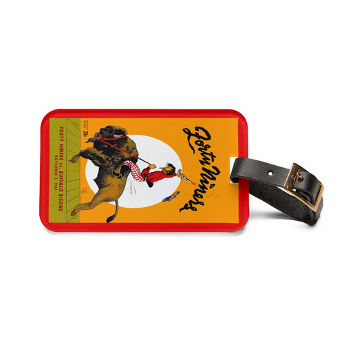 1946 Football San Francisco vs Buffalo Luggage Tag | Vintage Football Design