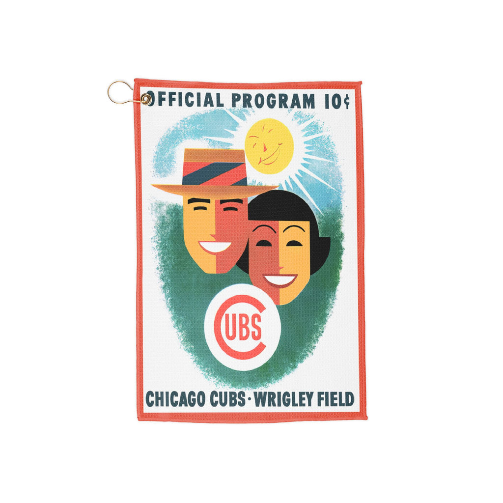 Vintage 1956 Baseball Chicago Cubs Golf Towel - Sports Fan Gift, Golf Accessories, Fathers Day Present, Retro Baseball Towel, Golf Course