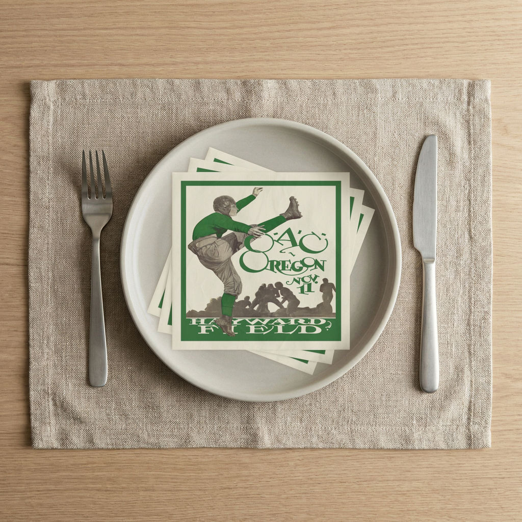 1927 Football Oregon State (OAC) - Oregon Napkins 50 Count