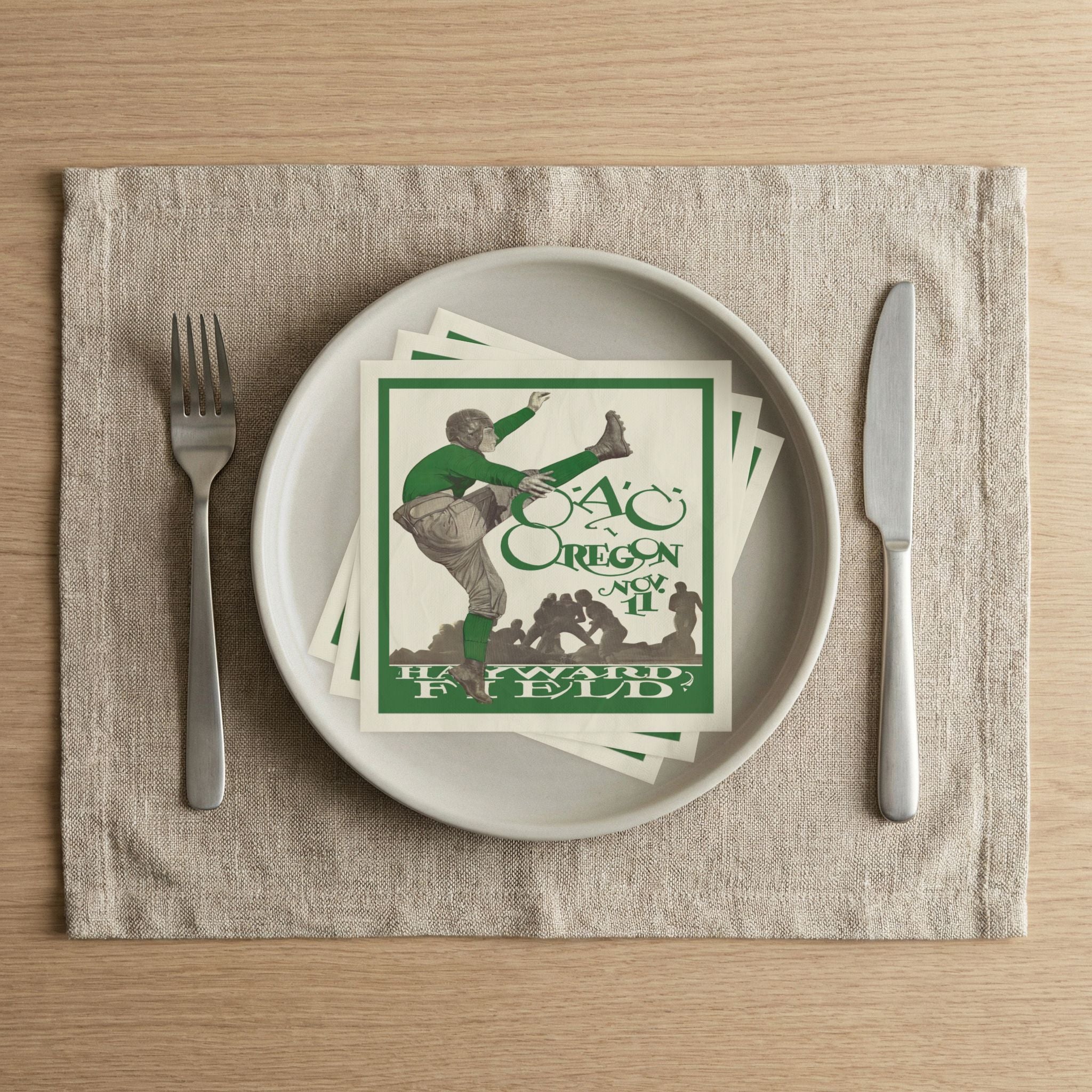 1927 Football Oregon State (OAC) - Oregon Napkins 50 Count