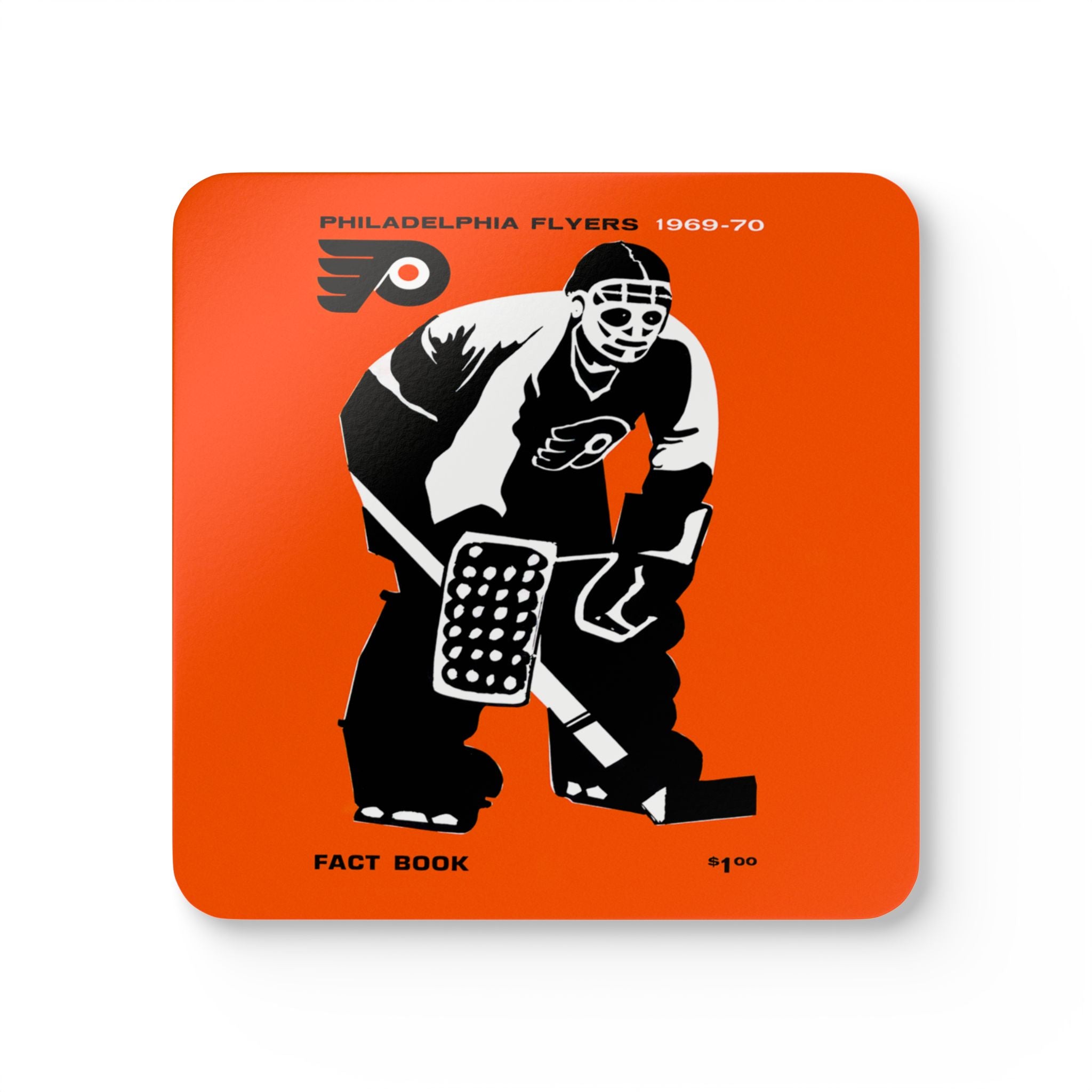 Hockey 1969 Flyers Coaster Memorabilia, Sports Coaster, Sports Fan Gift, Hockey Collectibles, Kitchen Decor