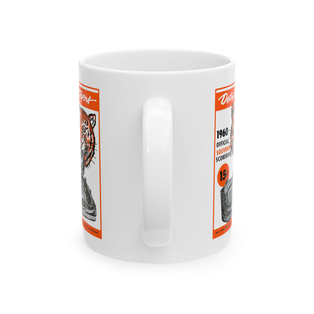 1960 Vintage Detroit Tigers - Tiger Stadium Program Cover - Ceramic Mug, 11oz