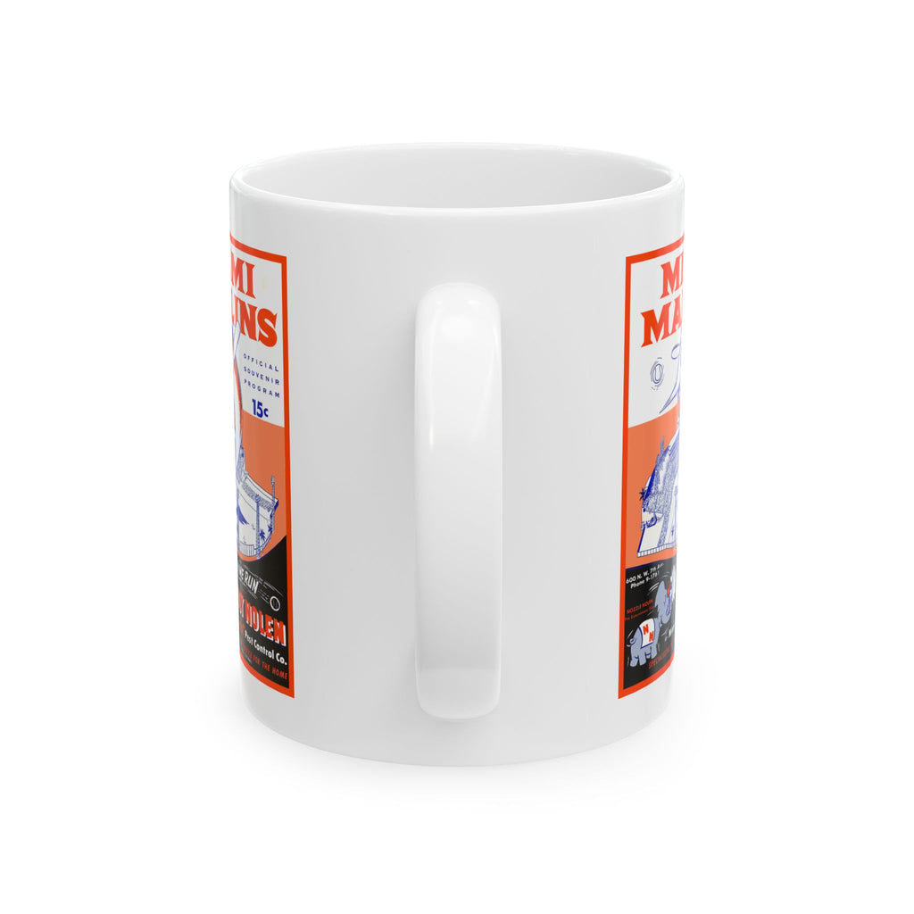 1956 Baseball Miami Marlins Ceramic Mug — Vintage Baseball Team Coffee Cup (11oz & 15oz)