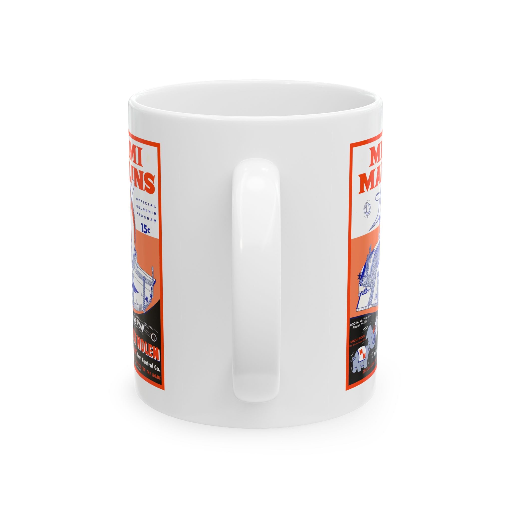 1956 Baseball Miami Marlins Ceramic Mug — Vintage Baseball Team Coffee Cup (11oz & 15oz)