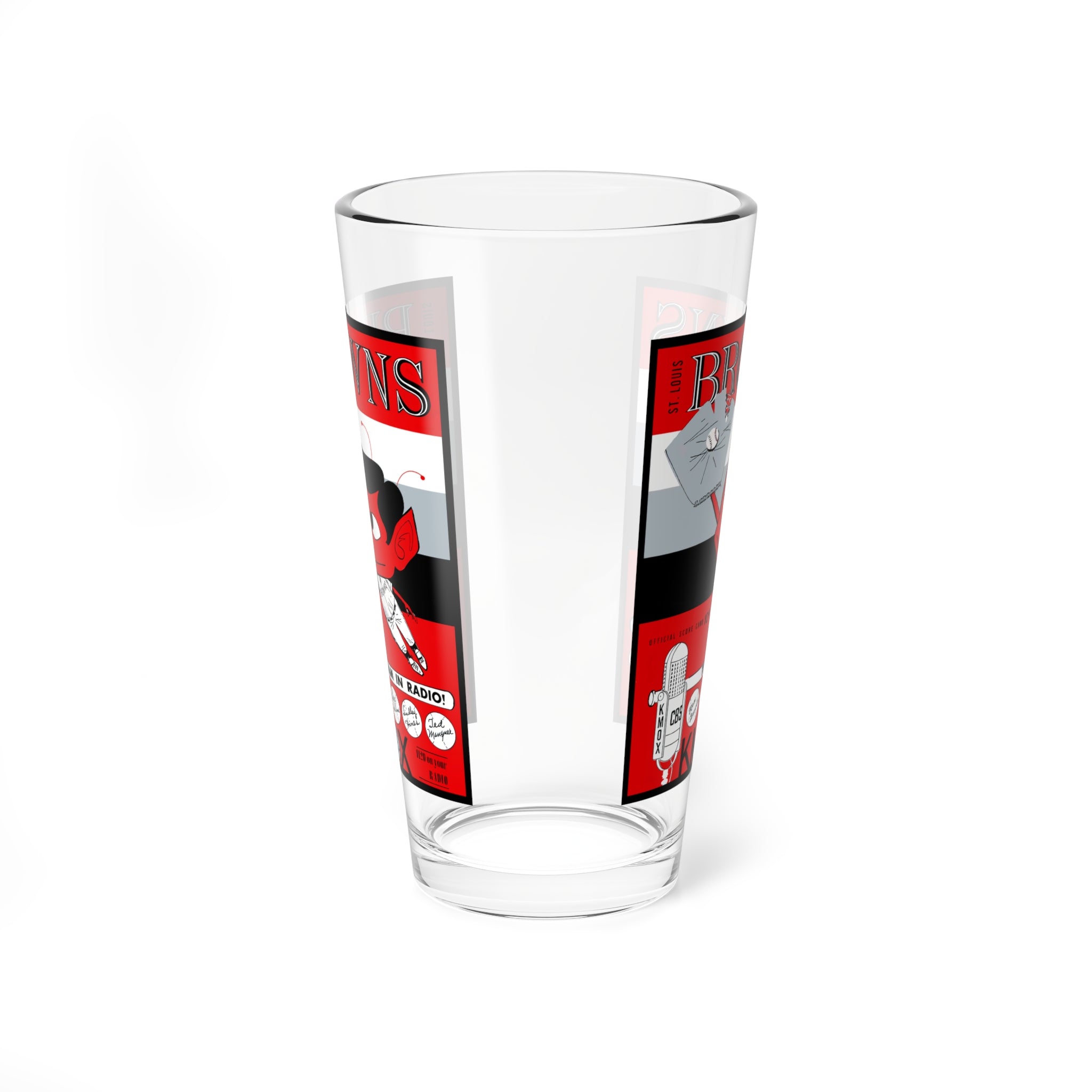 Mixing Glass, 16oz St Louis Browns Baseball Fan Gift, Cocktail Tumbler, Barware, Vintage Sports Memorabilia, Glassware