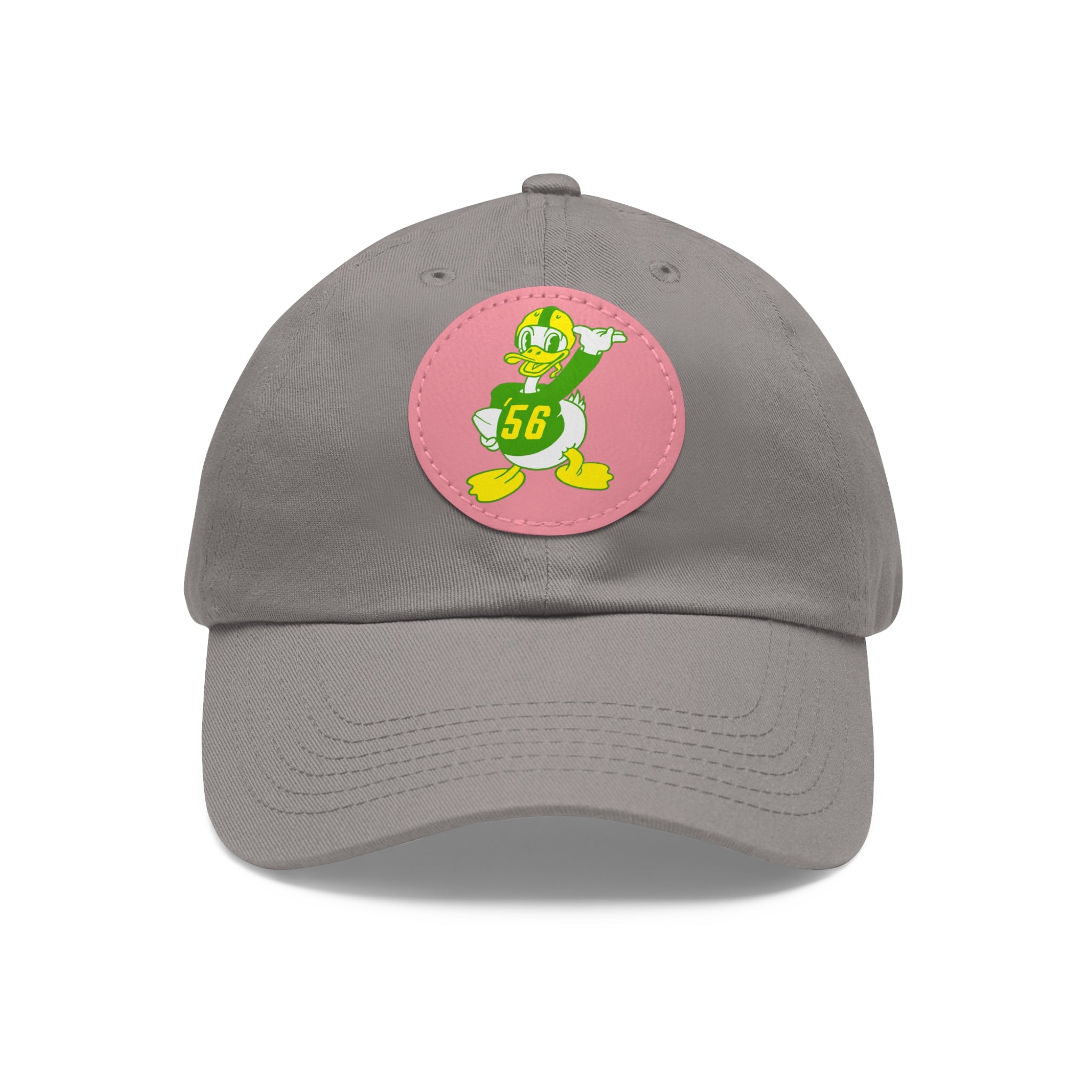 1956 Vintage Oregon Football - Dad Hat with Leather Patch (Round)