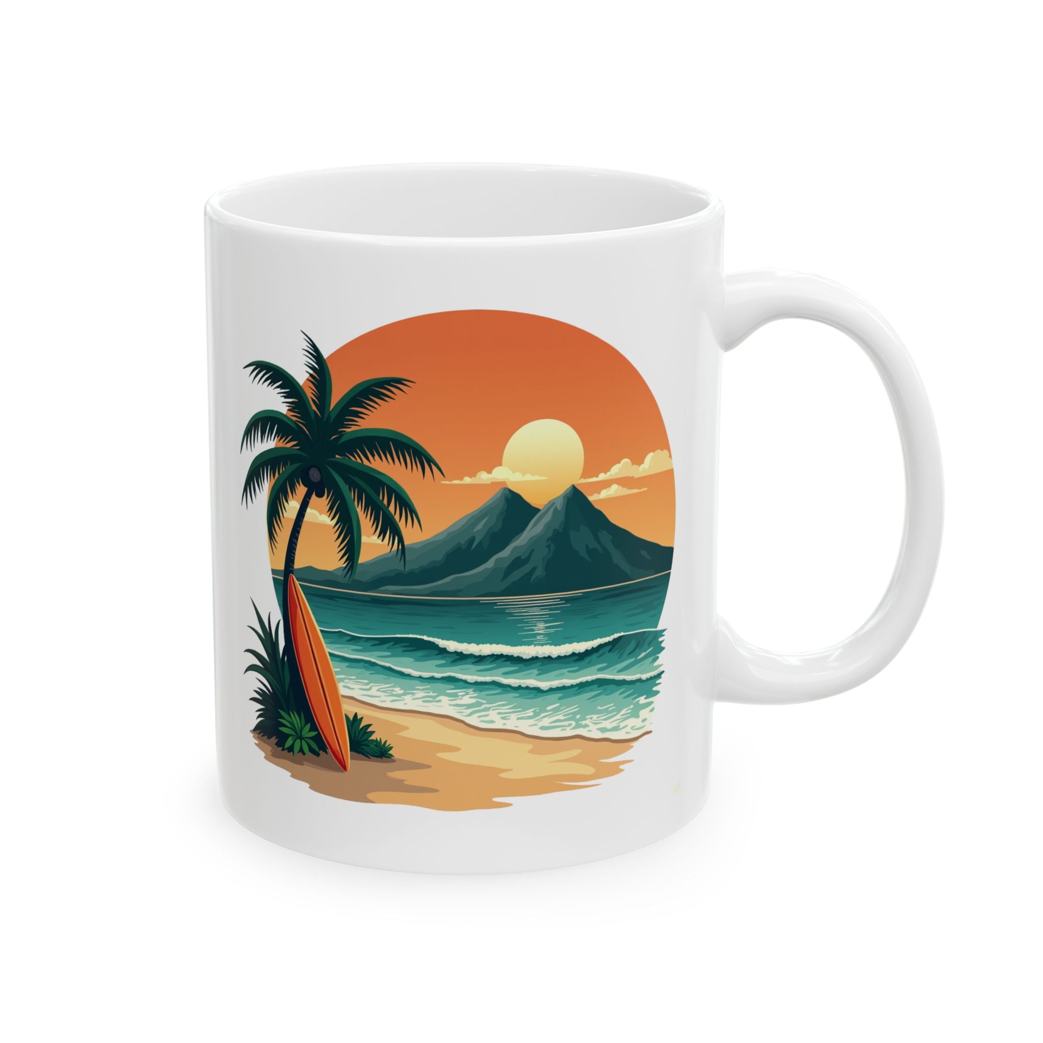 Mug - Retro Hawaii Ceramic Mug (11oz, 15oz)