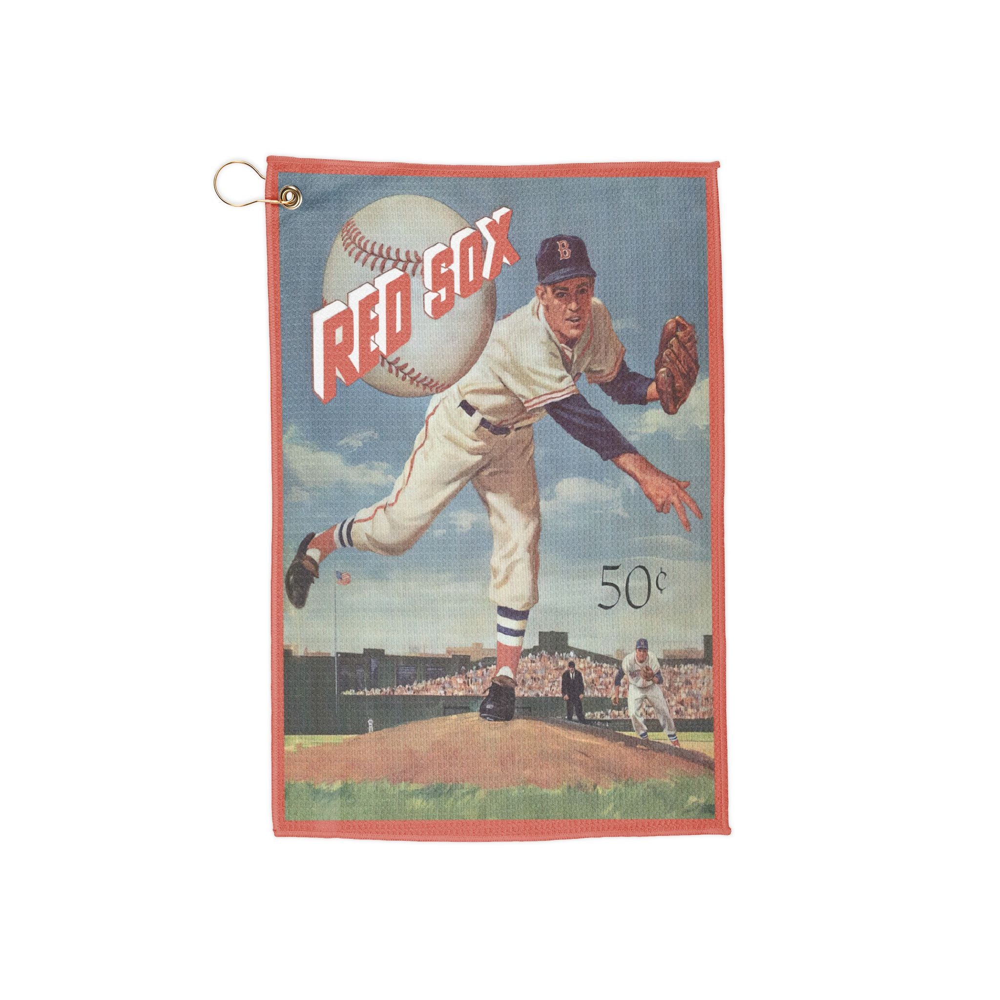 Vintage 1959 Baseball Boston Red Sox Golf Towel - Sports Memorabilia, Gift for Baseball Fans, Father's Day Gift, Golf Accessories