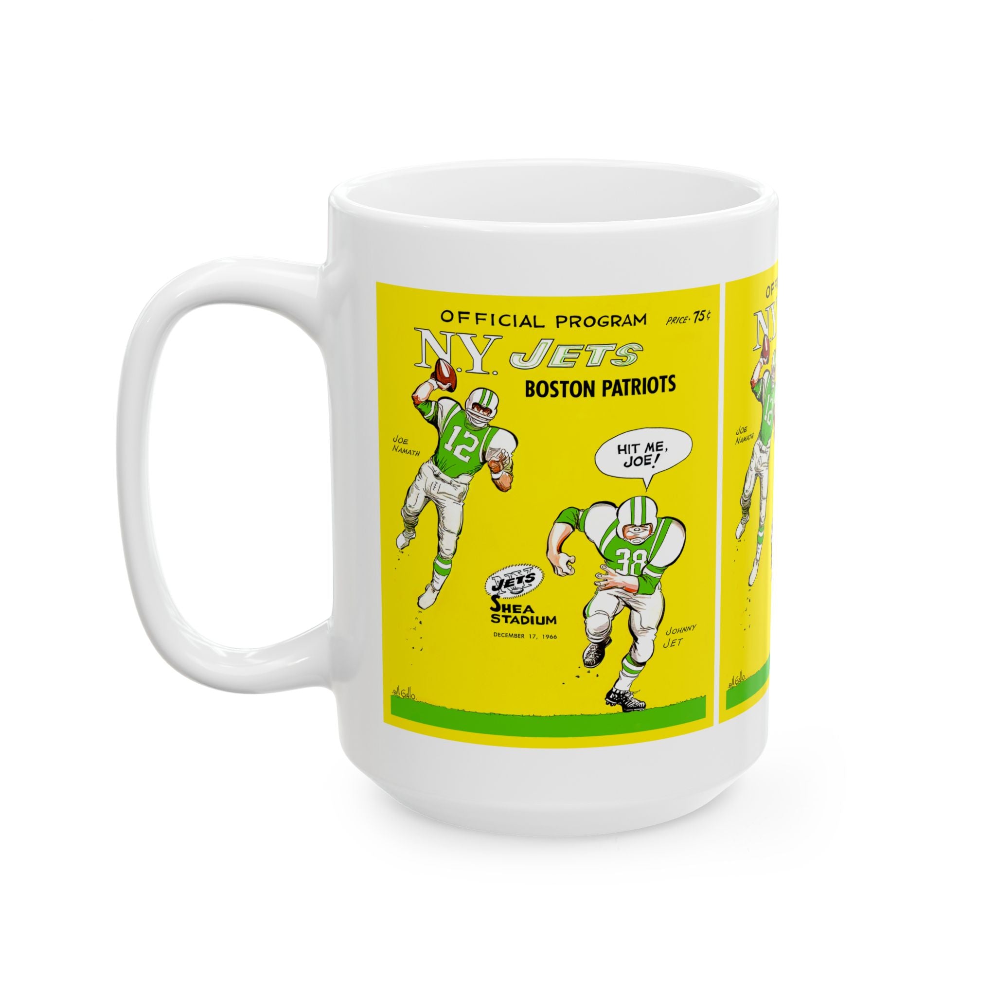 Ceramic Mug, 1966 Football New York Jets Boston Patriots, Gift for Football Fans, Sports Fan Mug, Coffee Cup, Tea Mug, Football Lover Gift,