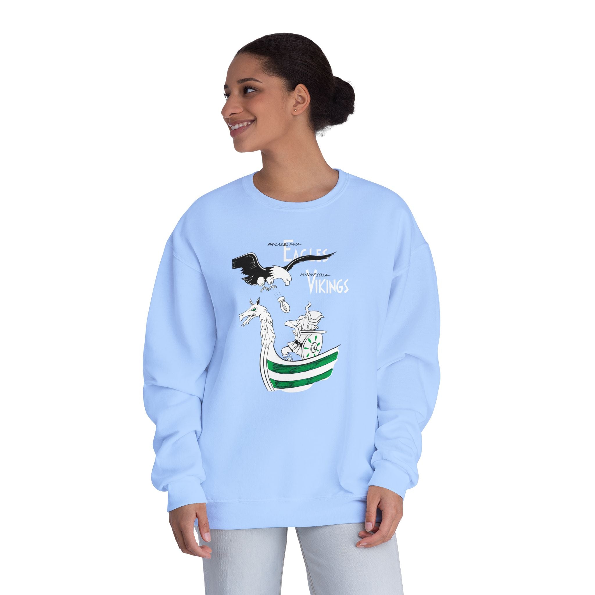 1963 Philadelphia Eagles - Minnesota Vikings Football - NuBlend® Crewneck Sweatshirt