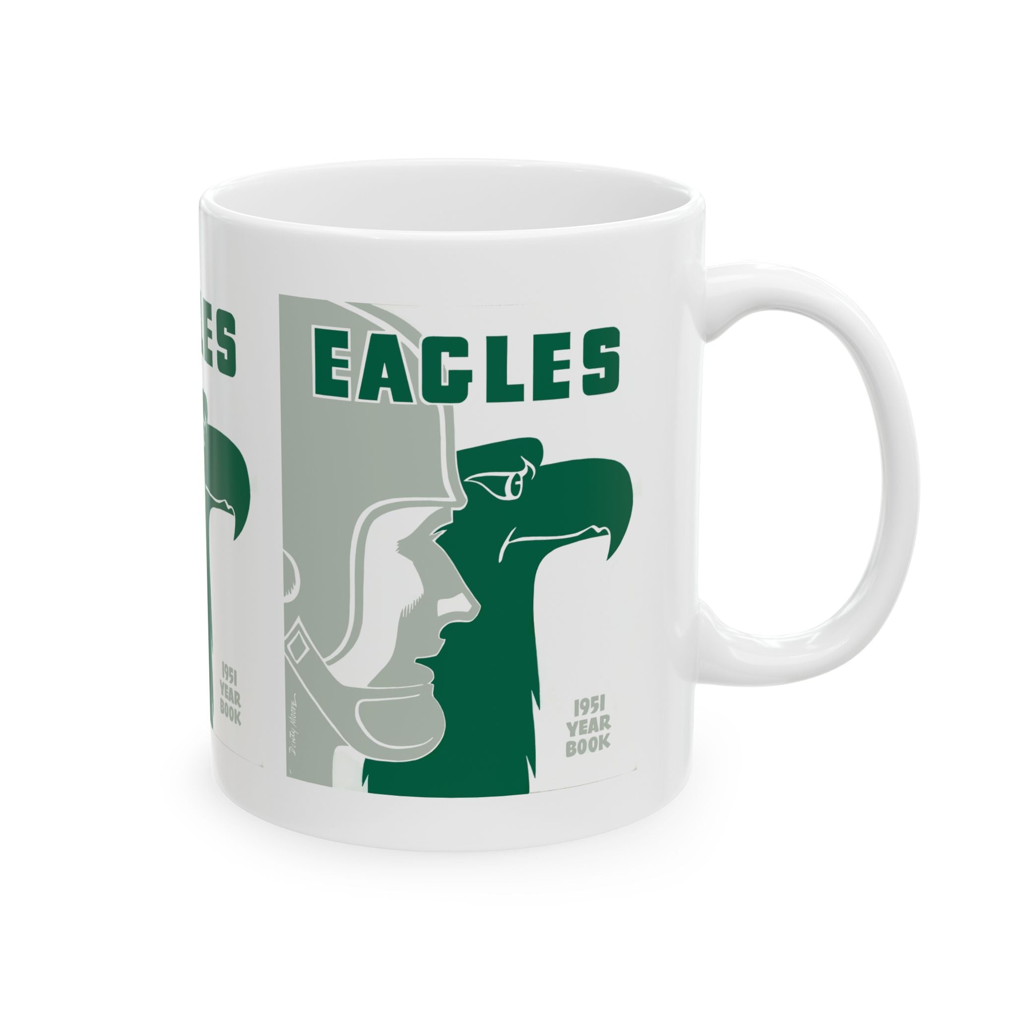 1951 Vintage Philadelphia Eagles Football Yearbook Cover - Ceramic Mug, 11oz