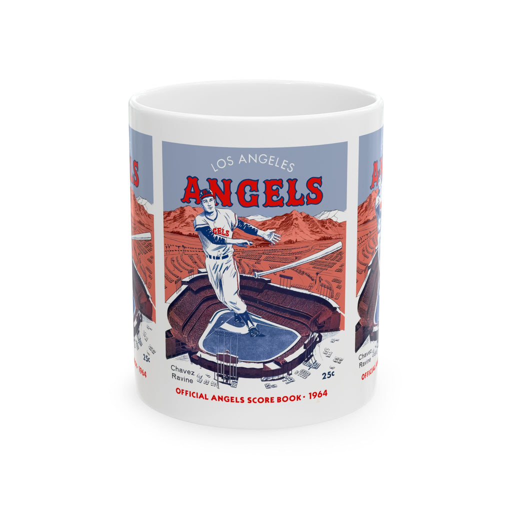 1964 Vintage Los Angeles Angels Baseball Program Cover - Ceramic Mug, 11oz