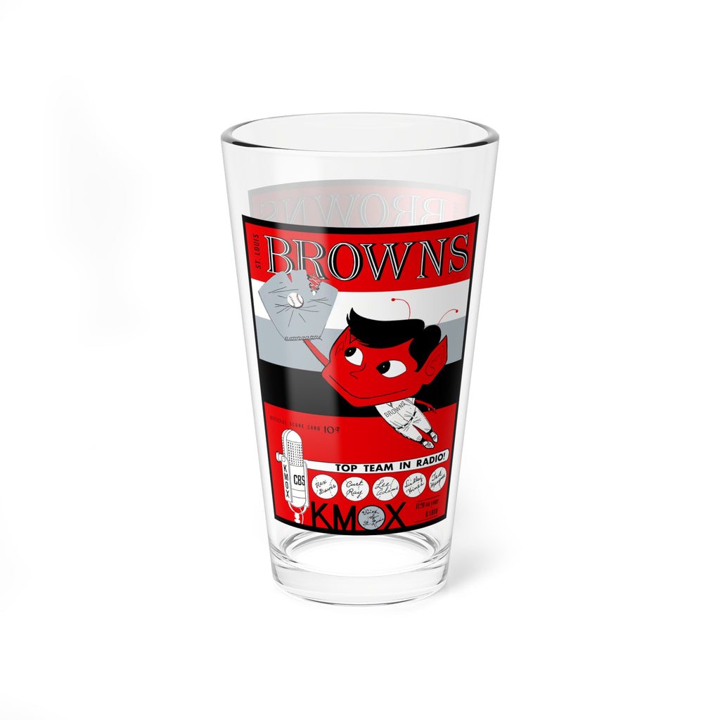 Mixing Glass, 16oz St Louis Browns Baseball Fan Gift, Cocktail Tumbler, Barware, Vintage Sports Memorabilia, Glassware