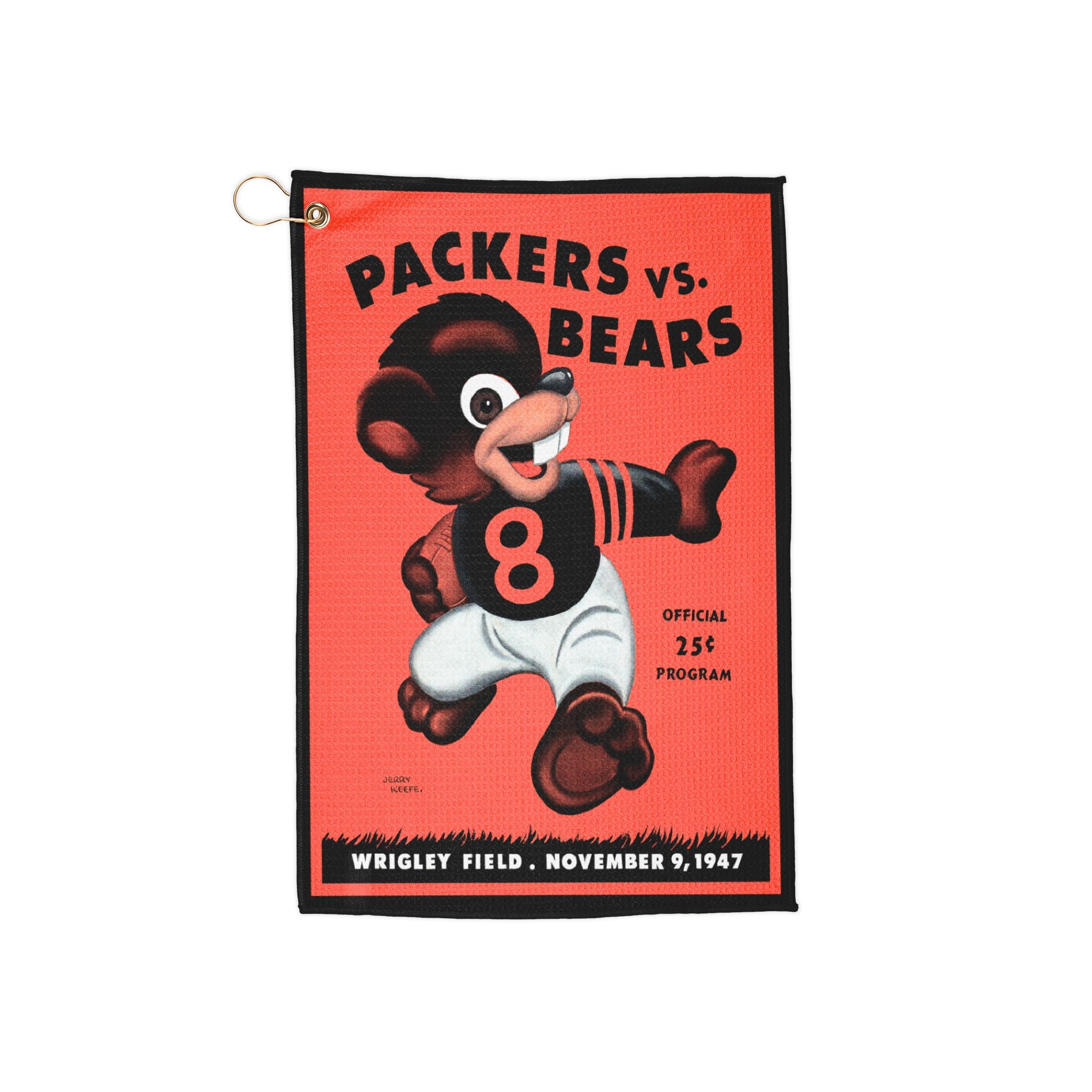 Vintage 1947 Football Bears-Packers Golf Towels - Sports Fan Gift, Golf Accessory, Retro Design, Sports Memorabilia, Golf Towel Set