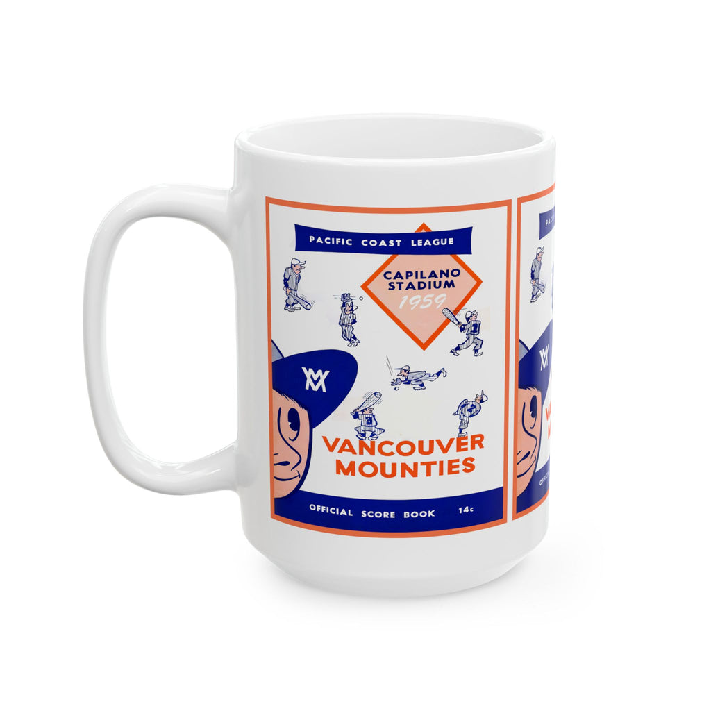 Vancouver Mounties 1959 Pacific Coast League Baseball Ceramic Mug — 11oz & 15oz