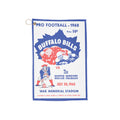 Vintage 1960 Buffalo Bills - Boston Patriots Program Golf Towel