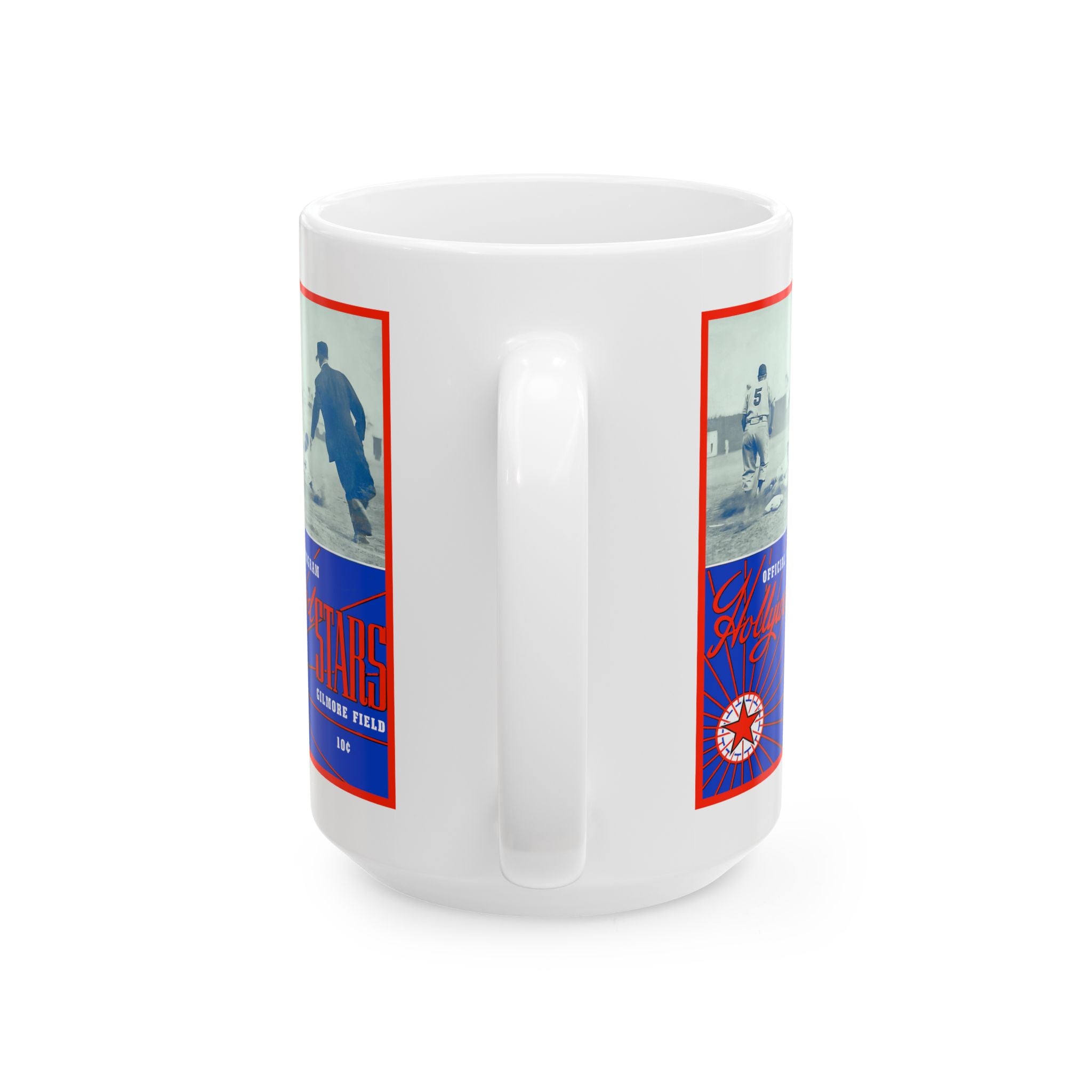 Vintage 1947 Baseball Hollywood Stars-Pacific Coast League Ceramic Mug, Retro Sports Fan Gift, Coffee Cup, Tea Mug, Office Desk Decoration,