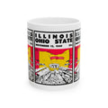 1949 Vintage Illinois - Ohio State Football Program Cover- Ceramic Mug, 11oz