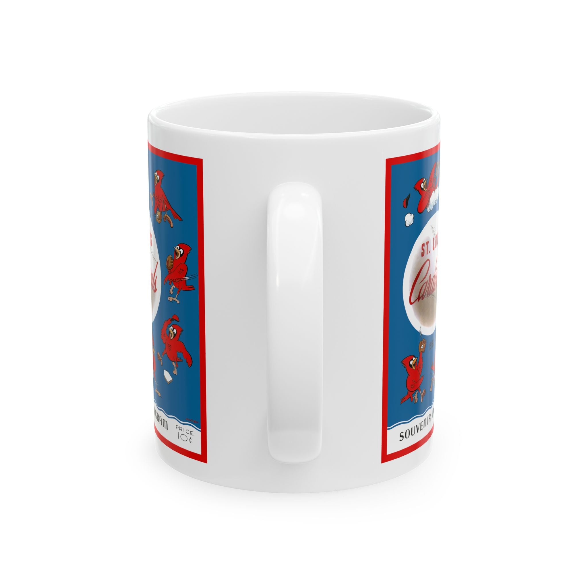 Baseball Mug, Sports Fan Coffee Cup, Cardinals Memorabilia Tea Mug, Gift for Baseball Enthusiast, Vintage Sports Decor, 11oz 15oz Ceramic