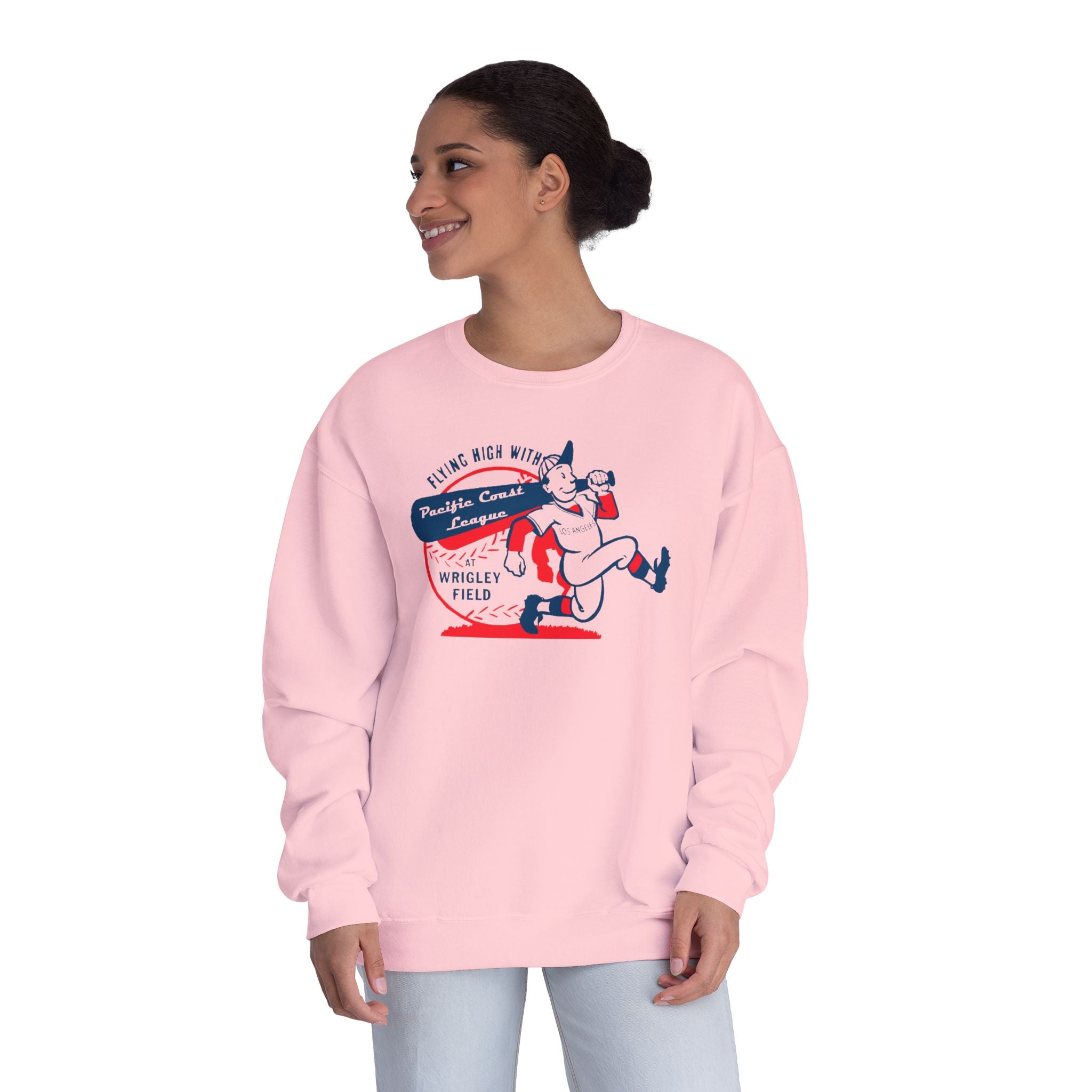 Vintage Pacific Coast League Los Angeles Wrigley Field Crewneck Sweatshirt