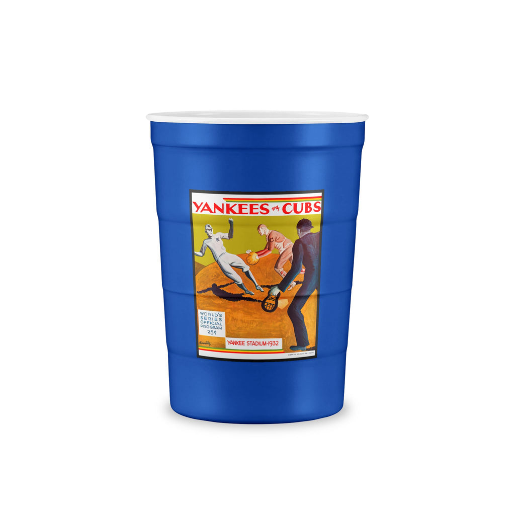 1932 Baseball World Series Chicago Cubs - New York Yankees Program Cover - Recyclable Steel Cup