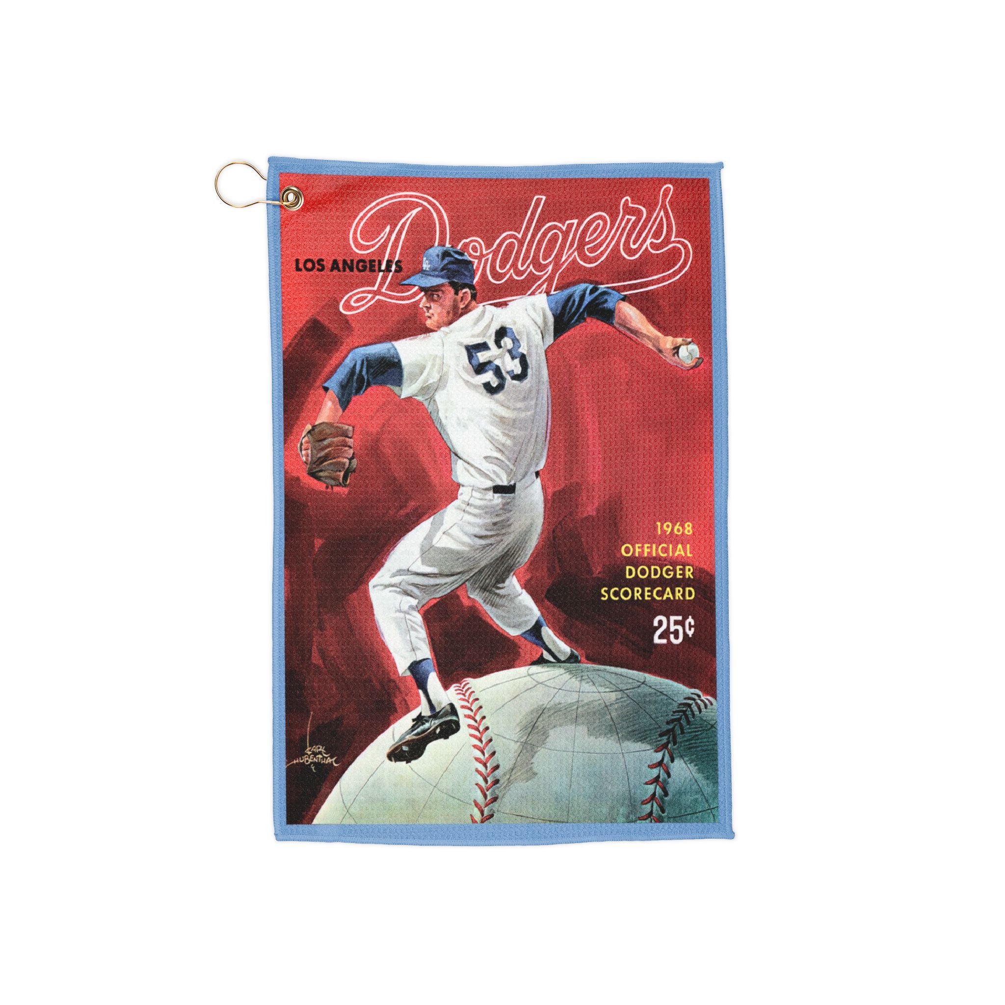 1968 Baseball Los Angeles Golf Towel | Vintage Sports