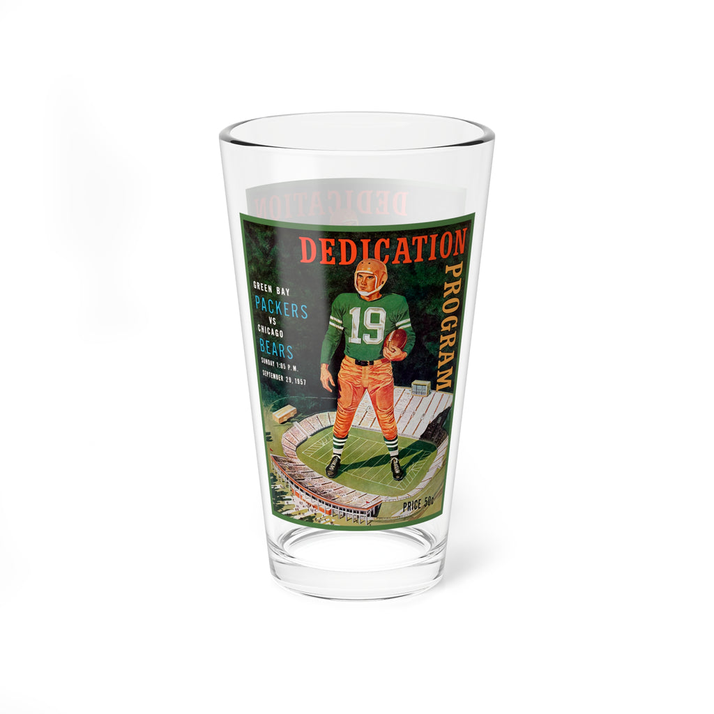 Mixing Glass, 16oz - Vintage 1958 Football Green Bay Packers - Chicago Bears,