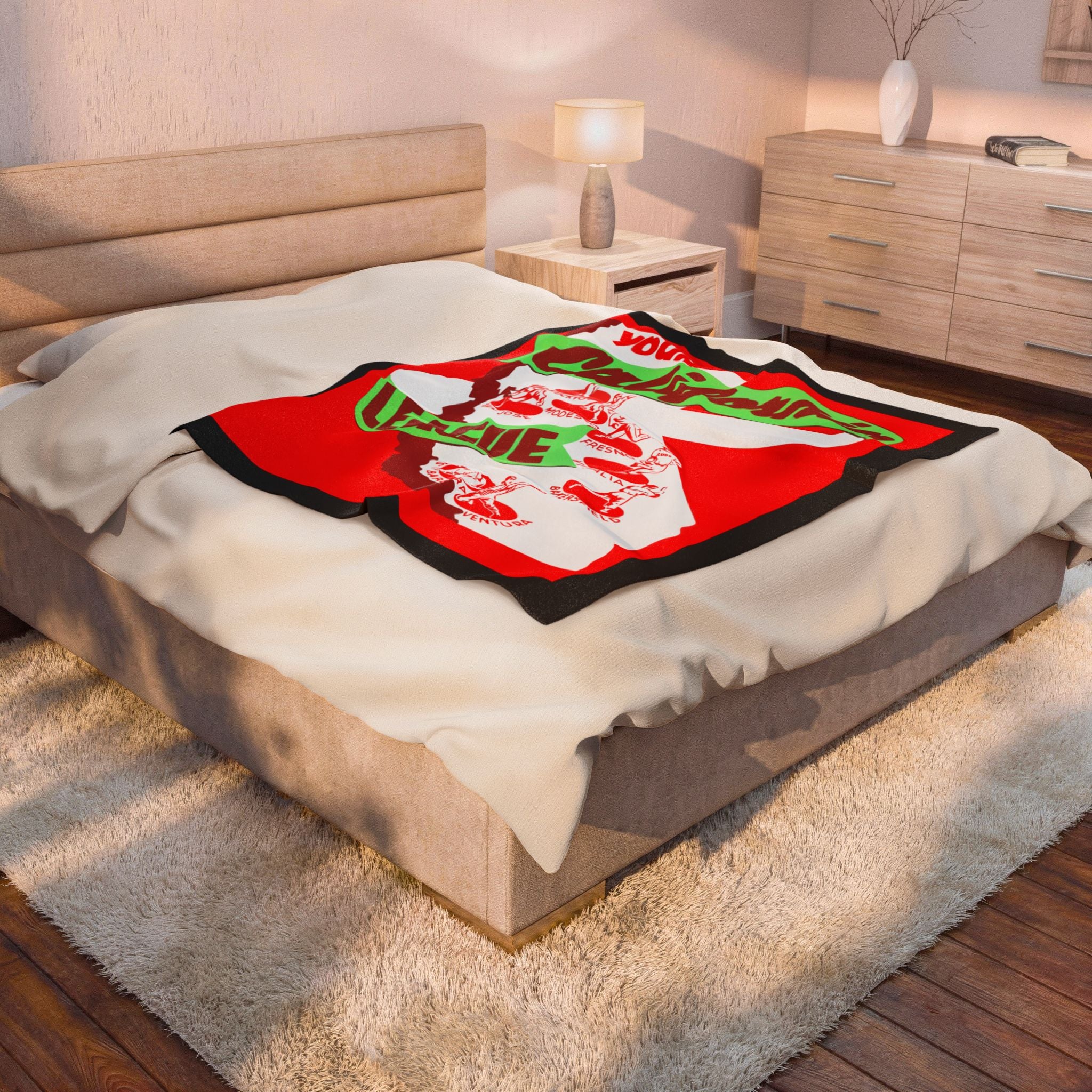 Velveteen Plush Blanket, Baseball Blanket, Sports Blanket, Baseball Fan Gift, California League Memorabilia, 1949 Baseball Throw