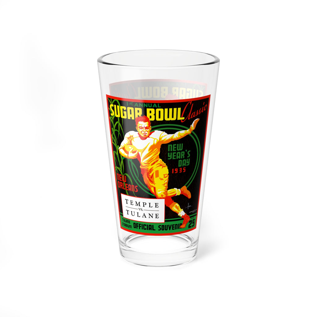 1935 Vintage Sugar Bowl Football Program Temple - Tulane Mixing Glass