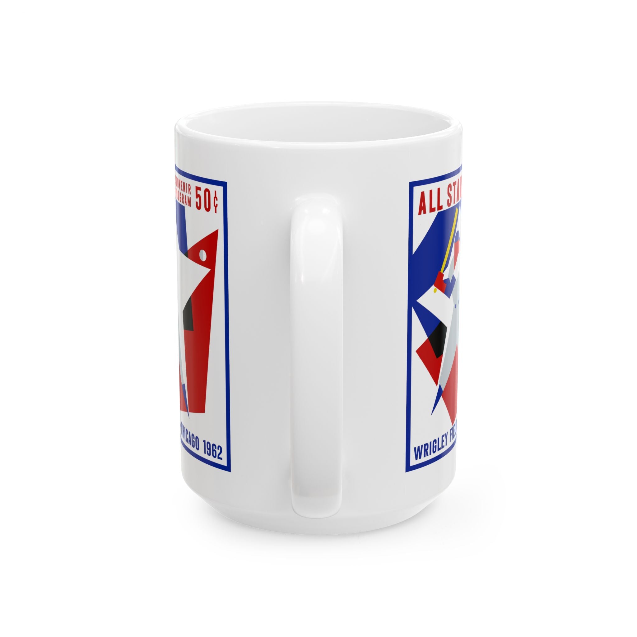 All Star Baseball Vintage Souvenir Mug — Wrigley Field 1962 Ceramic Coffee Cup (11oz/15oz)