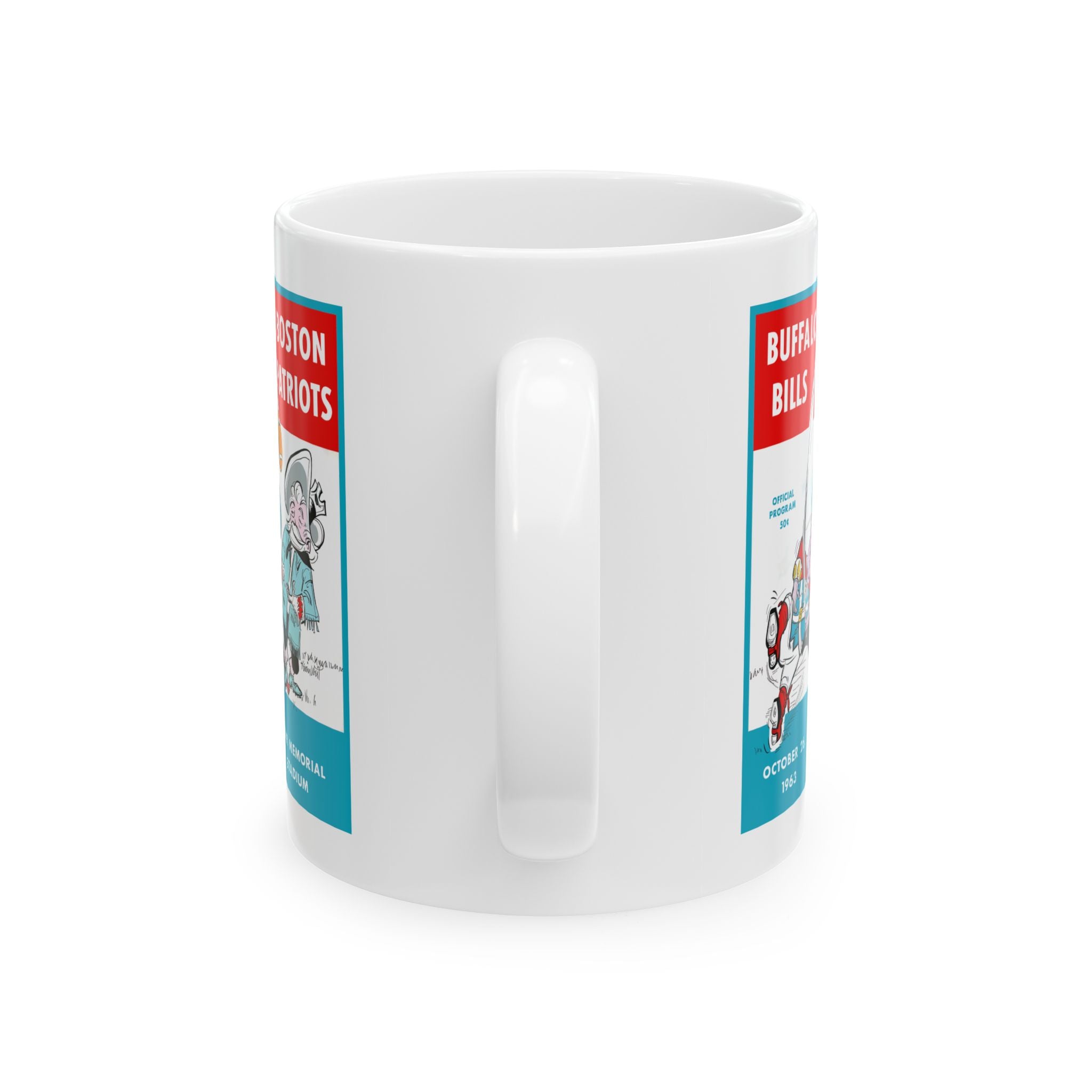 1963 Football Buffalo Boston Ceramic Mug | Vintage Sports Mug, 11oz and 15oz