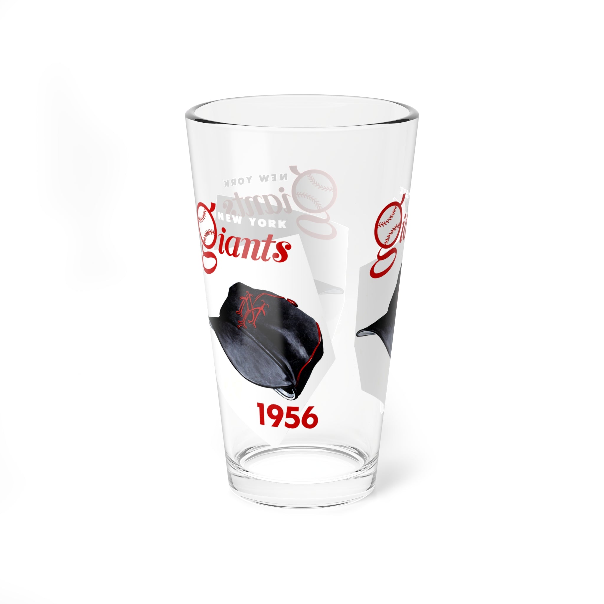 1956 New York Giants Baseball Yearbook Cover -  Pint Glass, 16oz