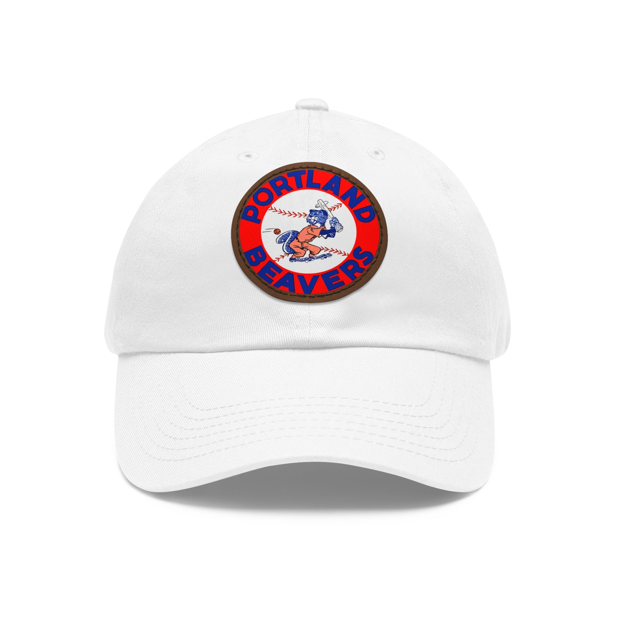 1967 Vintage Portland Beavers - Pacific Coast League Baseball - Dad Hat with Leather Patch (Round)
