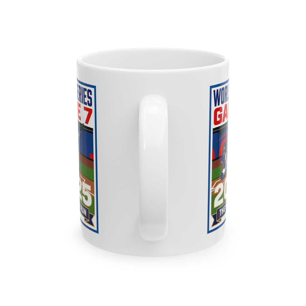 2025 World Series Game 7 Baseball Mug – 'Winning Home Run' Ceramic Coffee Cup (11oz & 15oz)