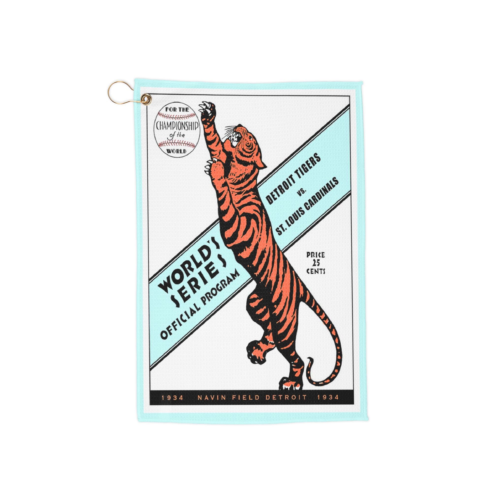 1934 World Series Tigers vs Cardinals Golf Towel | Vintage Baseball